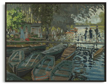 Inspiration Baigneurs à La Grenouillère Monet - peinture à l'huile