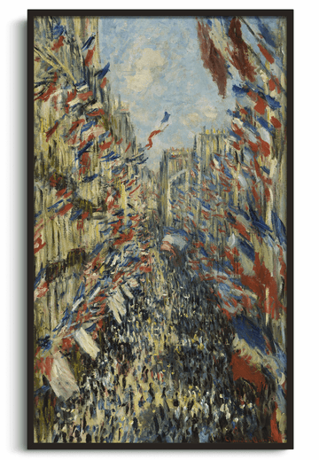 Inspiration Rue Montorgueil à Paris Monet - peinture à l'huile